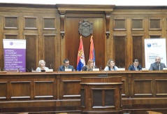 28. oktobar 2013. Učesnici 55. sednice Odbora za finansije, republički budžet i kontrolu trošenja javnih sredstava